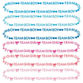 Gender Reveal Team Boy/Team Girl 30" Bead Necklaces Package of 10